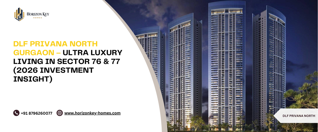 DLF Privana North Gurgaon luxury high-rise towers Sector 76 skyline view