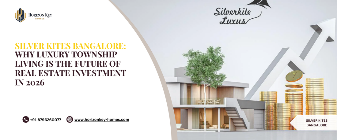 Silver Kites Bangalore luxury township plots aerial greenery layout view