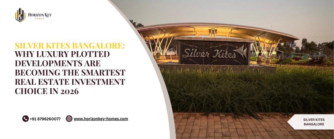 Silver Kites Bangalore luxury plotted township greenery layout view
