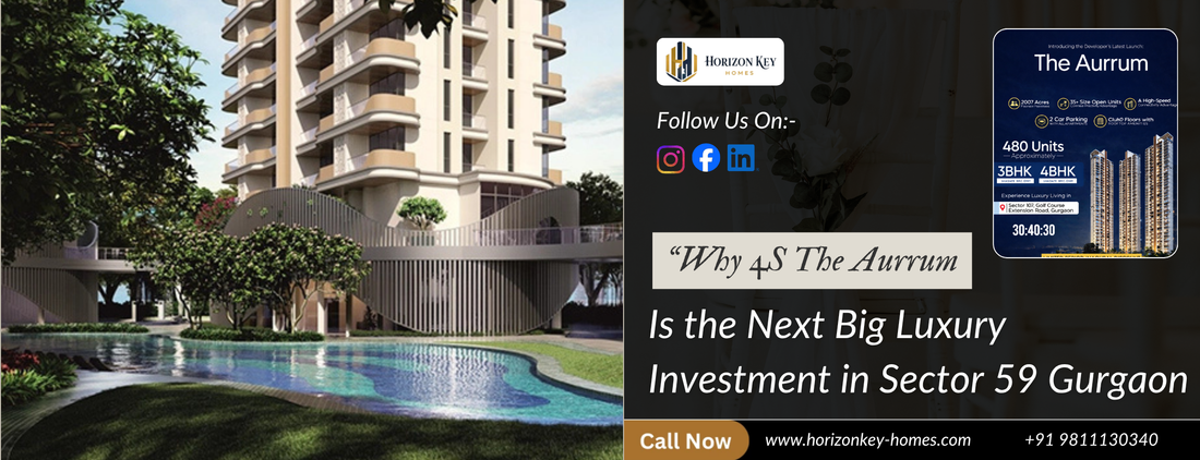 Why 4S The Aurrum is the Next Big Luxury Investment in Sector 59 Gurgaon