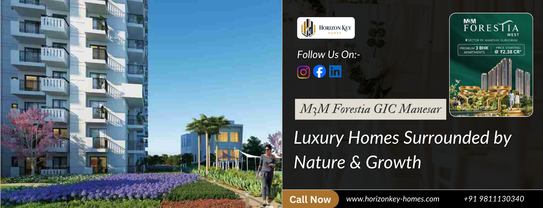 M3M Forestia GIC Manesar: Luxury Homes Surrounded by Nature & Growth